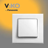 Выключатель одноклавишный белый VIKO LINNERA 